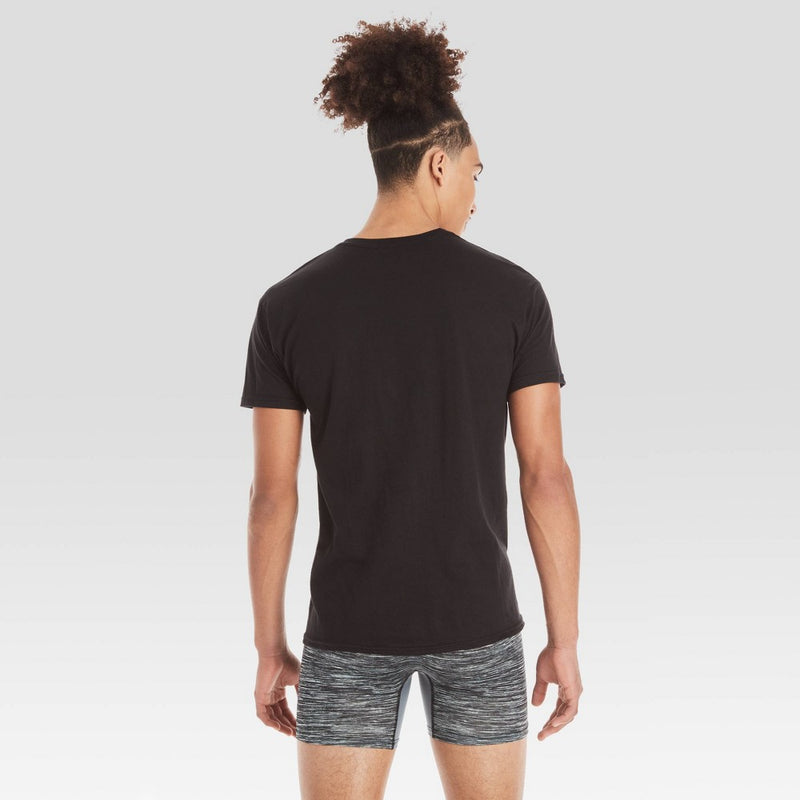 Hanes Men's Premium 5pk Slim Fit Crew Neck T-Shirt - Black M