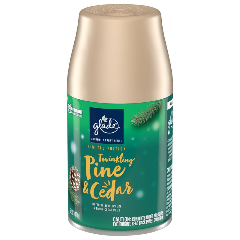 Glade Automatic Spray Air Freshener - Twinkling Pine & Cedar - 6.2oz