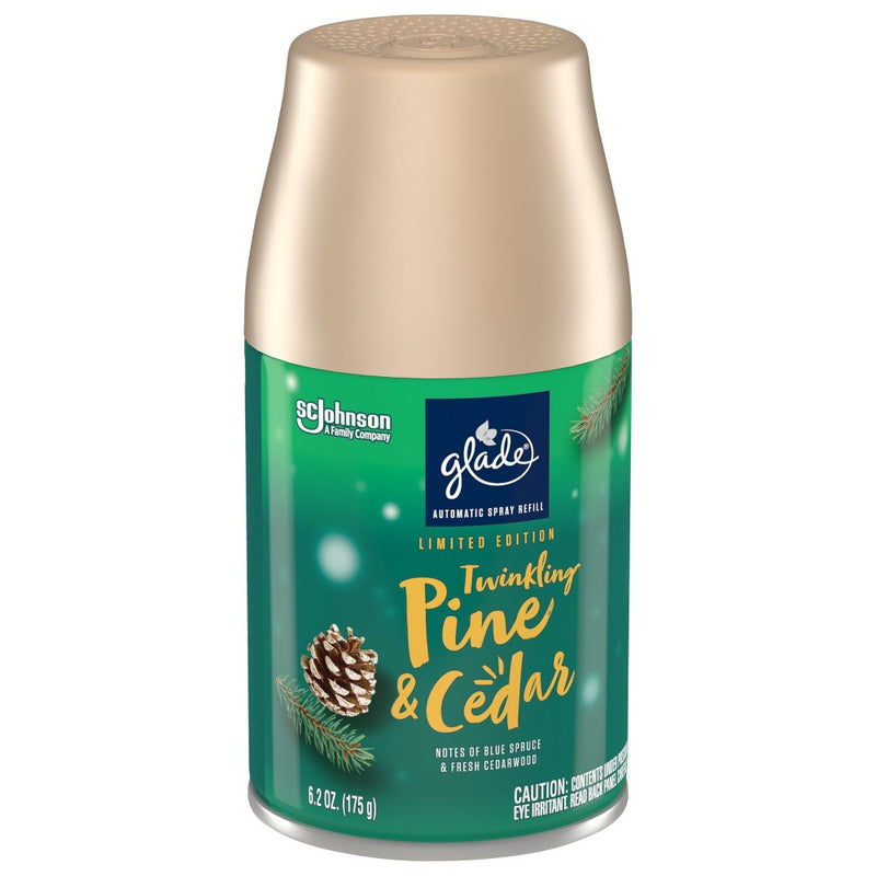 Glade Automatic Spray Air Freshener - Twinkling Pine & Cedar - 6.2oz