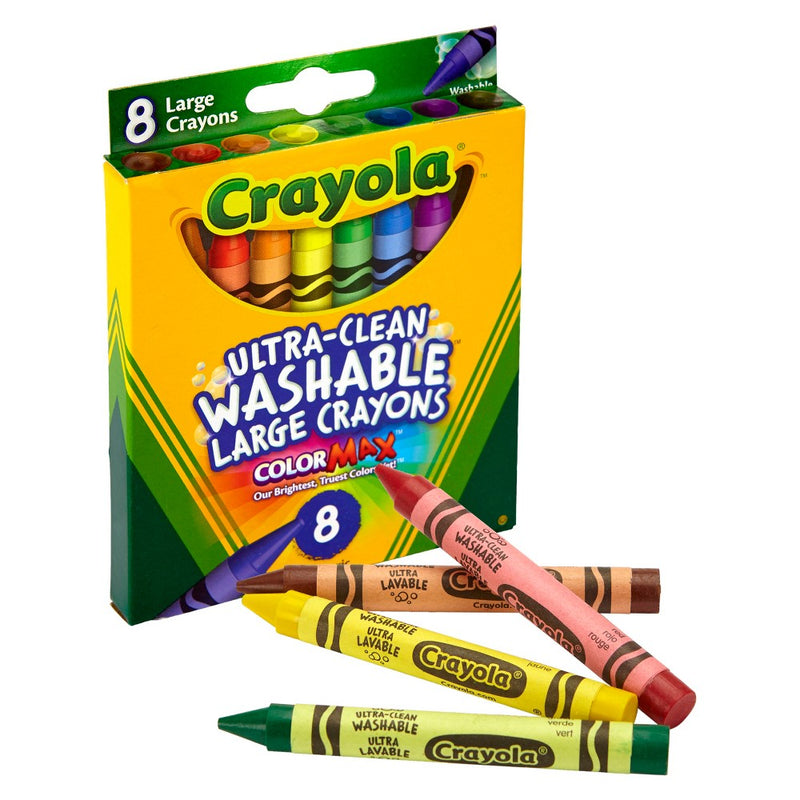 Crayola UltraClean Crayons Large Washable 8ct