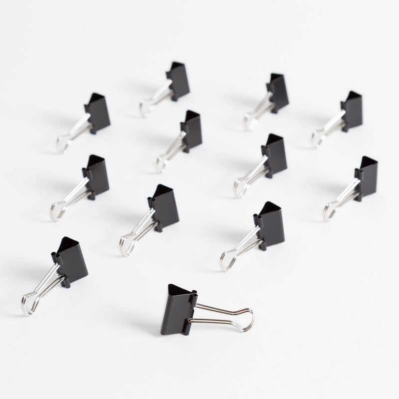 12ct Medium Binder Clips - up & up