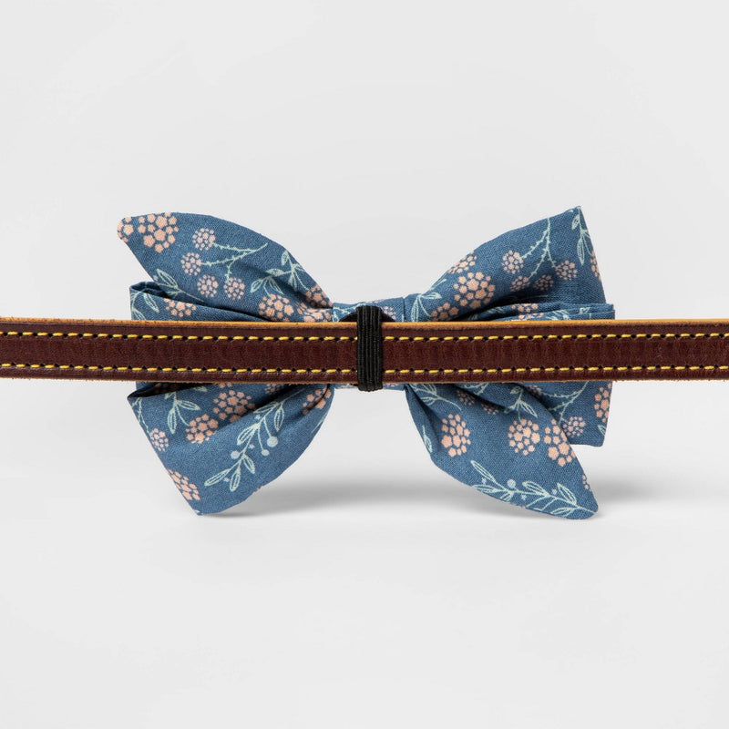 Feminine Collar Side Dog Bow - Boots & Barkley