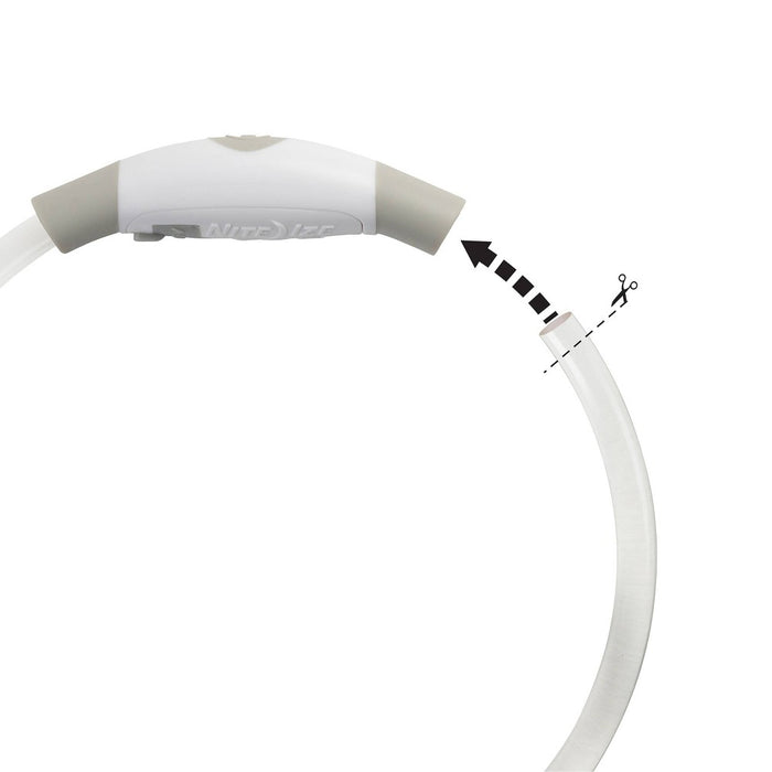 Nite Ize Mini Rechargable LED Safety Necklace Disc-O Adjustable Dog Collar