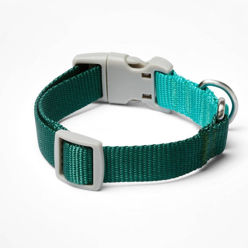 Color Block Dog Collar - Green/Gray/Teal - S - LEGO Collection x Target
