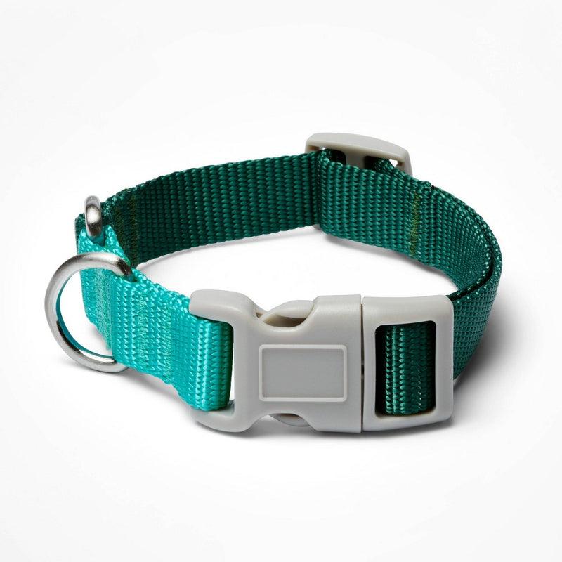 Color Block Dog Collar - Green/Gray/Teal - S - LEGO Collection x Target