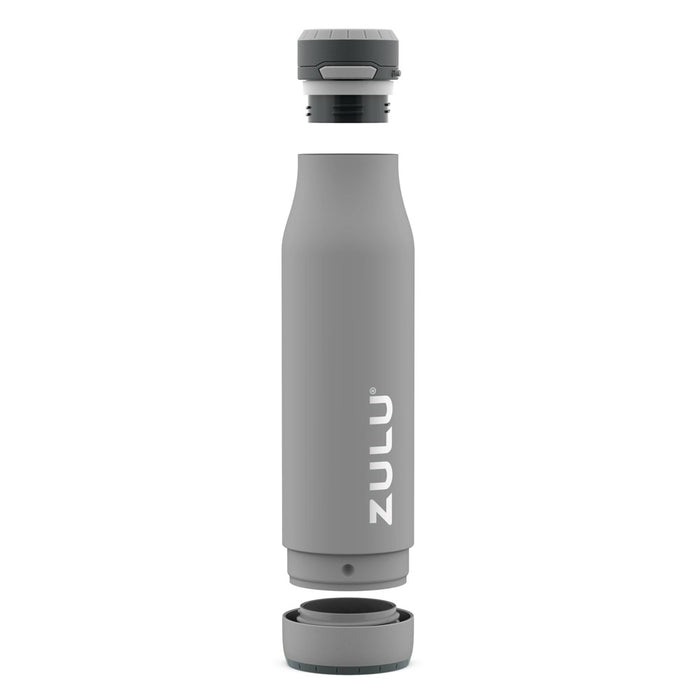 Zulu 24oz Ace Stainless Steel Water Bottle - Gray