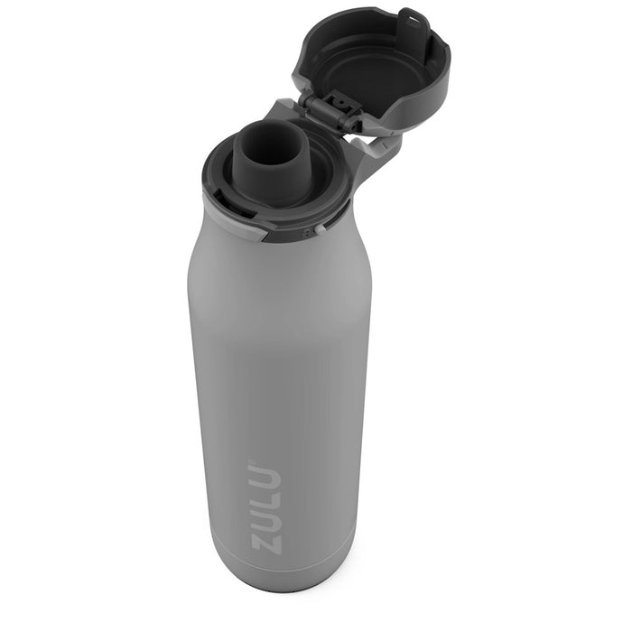 Zulu 24oz Ace Stainless Steel Water Bottle - Gray