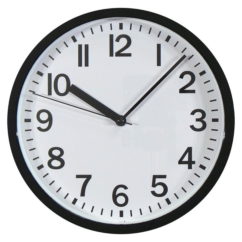 9" Round Wall Clock Black - Room Essentials