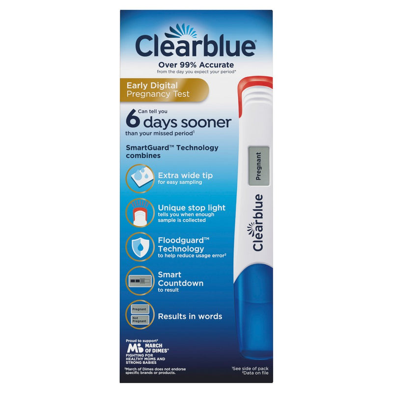 Clearblue Digital Pregnancy Test with Smart Countdown - 3ct