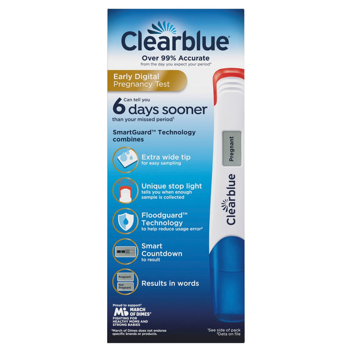 Clearblue Digital Pregnancy Test with Smart Countdown - 3ct