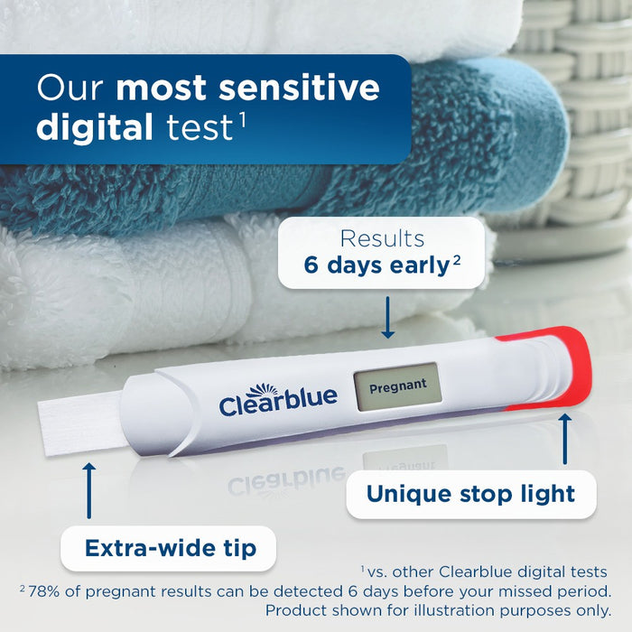 Clearblue Digital Pregnancy Test with Smart Countdown - 3ct