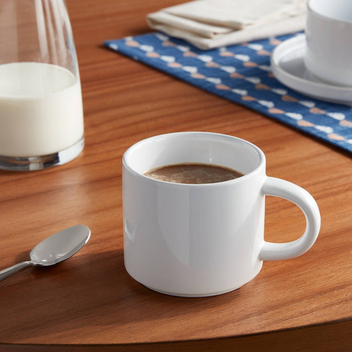 16oz Stoneware Stella Mug White - Threshold