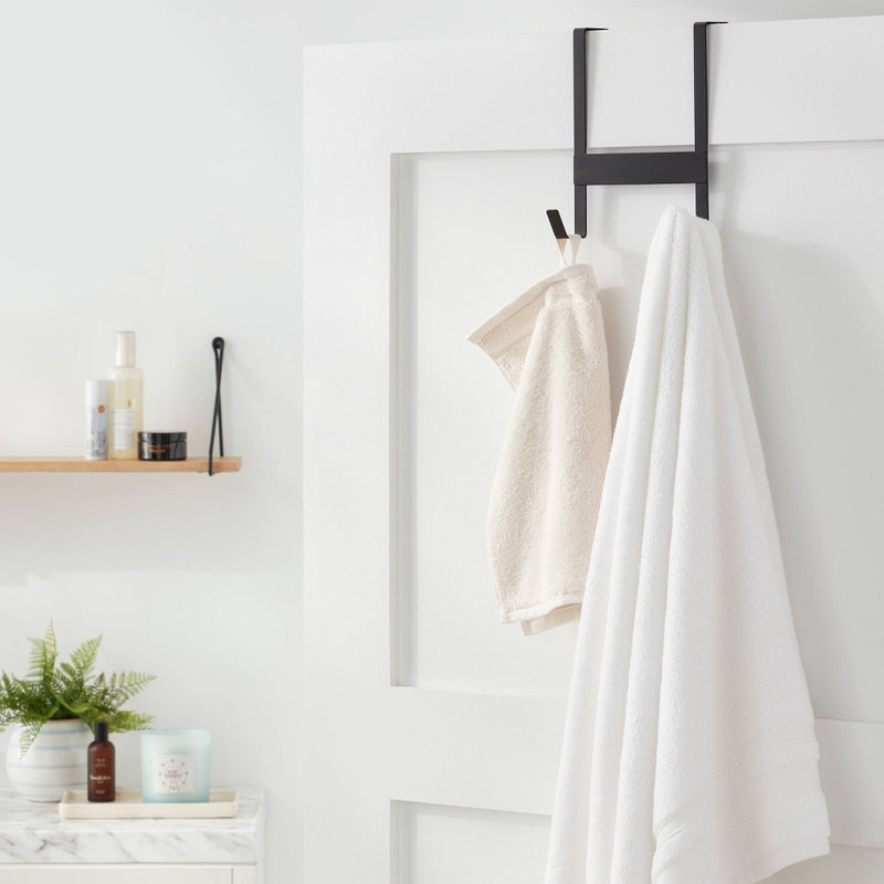 Small over the Door Hook 2 Hooks Matte Black - BrightroomIA-178527