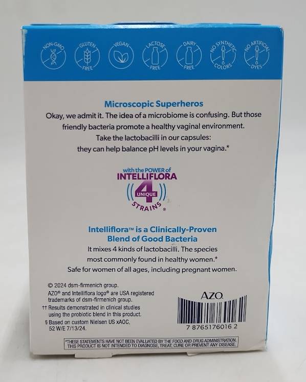 AZO Complete Feminine Balance, Daily Probiotic for Women - 30ct EXP 10/2027