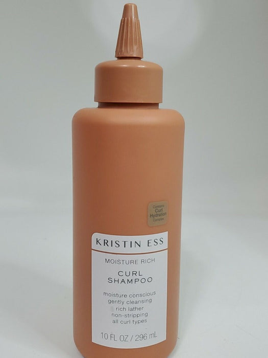 Kristin Ess Moisture Rich Curl Shampoo for Curly + Wavy Hair, Vegan + Sulfate Free - 10 fl oz