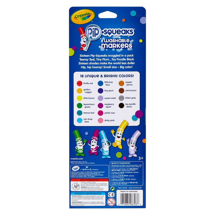 Crayola Pipsqueaks Markers Washable 16ct