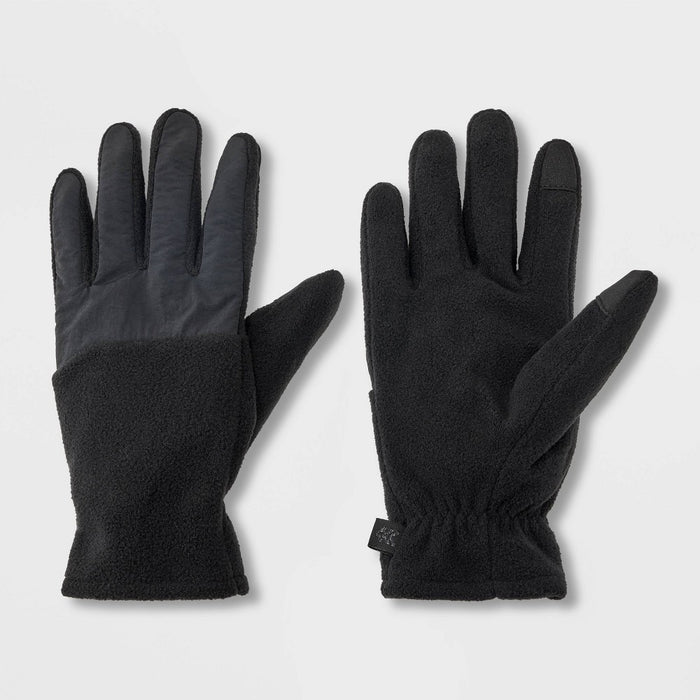 Men's Mixed Fleece Gloves - All in Motion Black M/L