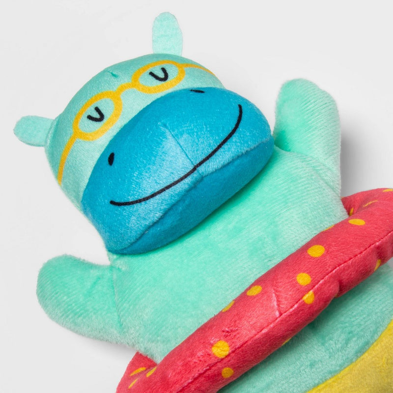 Swimming Hippo Plush Dog Toy - Sun Squad