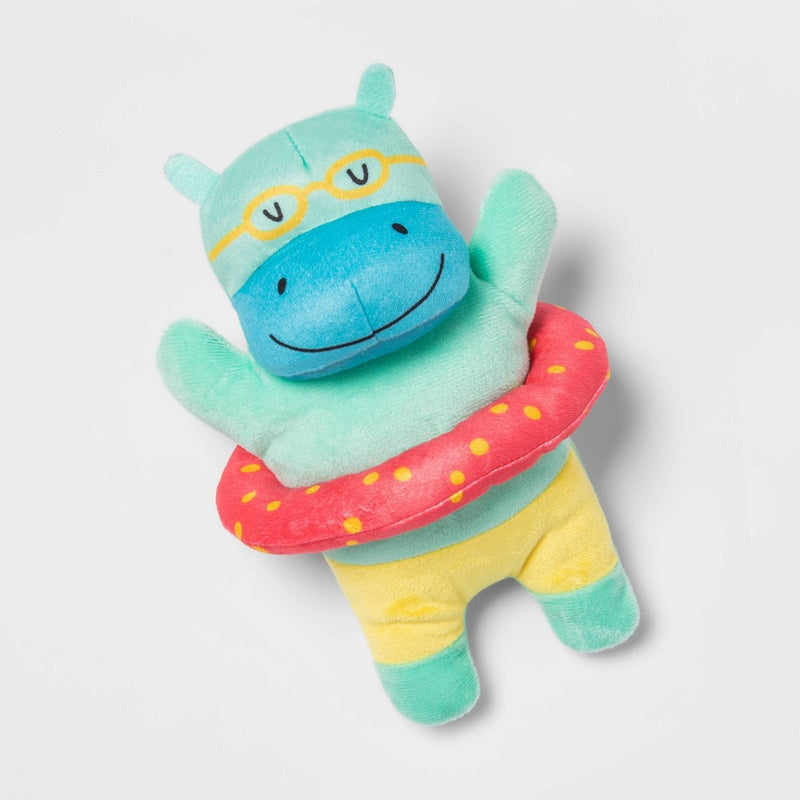 Swimming Hippo Plush Dog Toy - Sun Squad