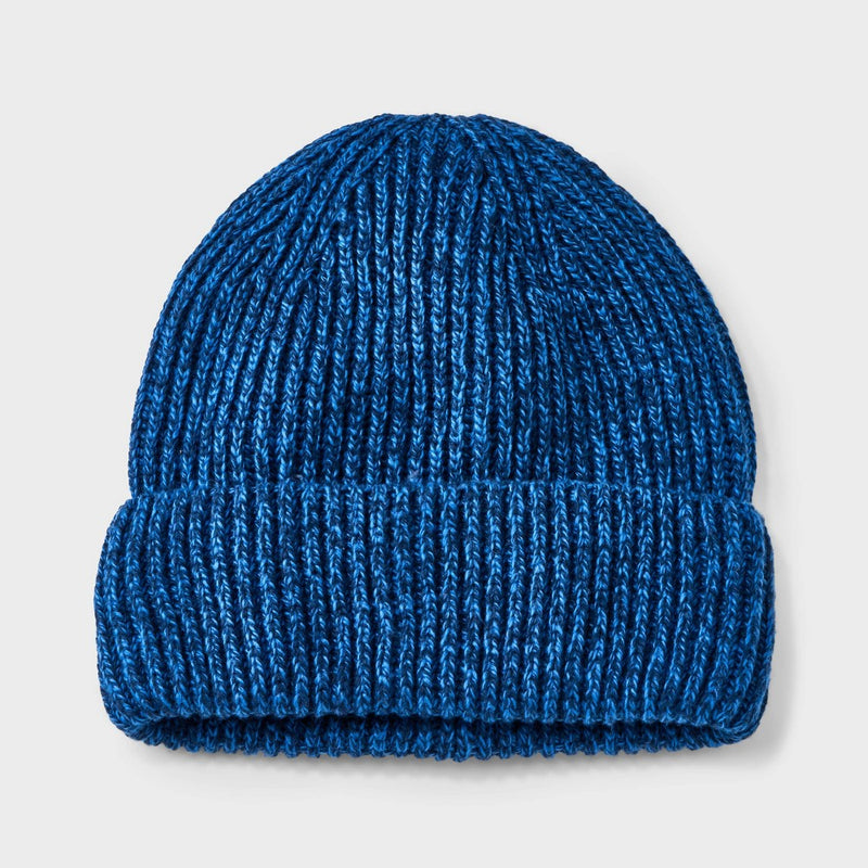 Men's Rib-Knit Value Beanie - Goodfellow & Co Blue
