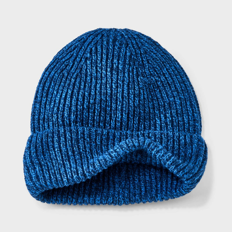 Men's Rib-Knit Value Beanie - Goodfellow & Co Blue