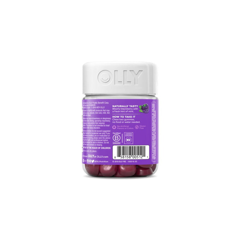 OLLY 3mg Melatonin Sleep Gummies - Blackberry Zen - 50ct