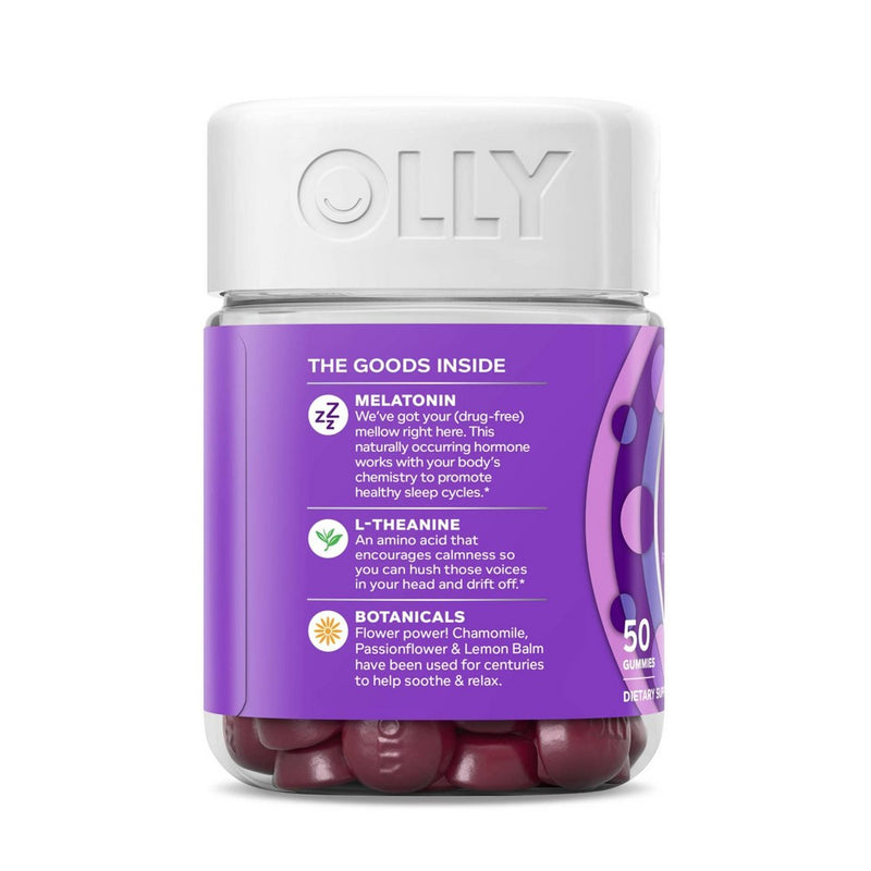 OLLY 3mg Melatonin Sleep Gummies - Blackberry Zen - 50ct