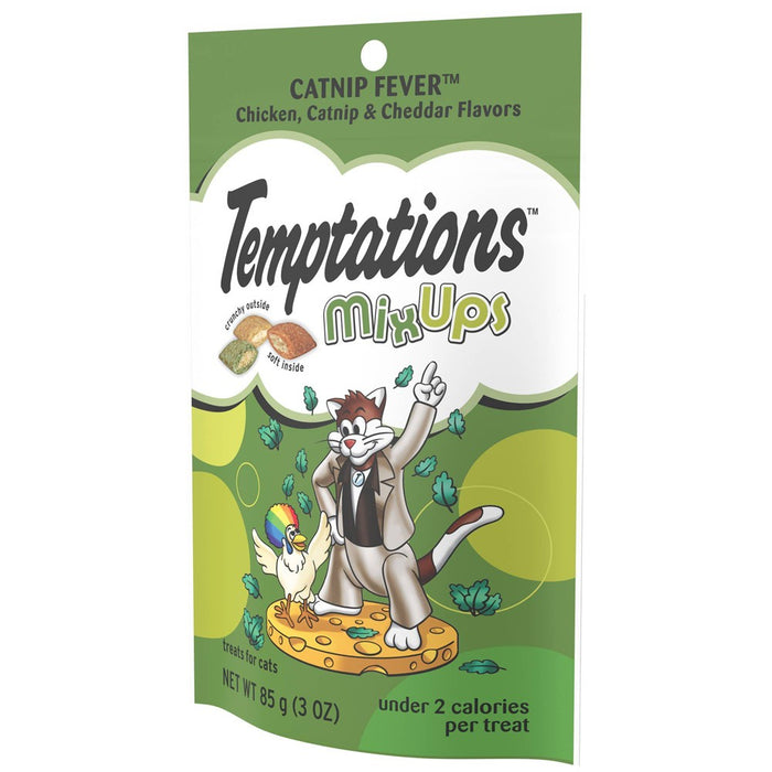 Temptations MixUps Chicken, Catnip and Cheese Flavor Crunchy Adult Cat Treats - 3oz
