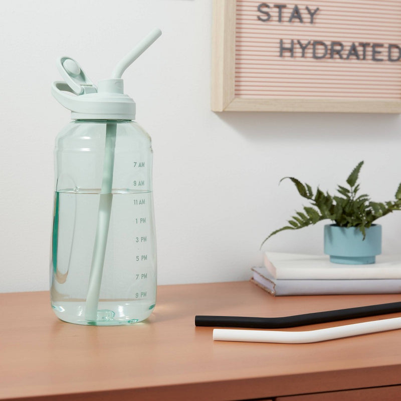 Tracker Chug Lid and 3 Silicone Straws Mint - Room Essentials