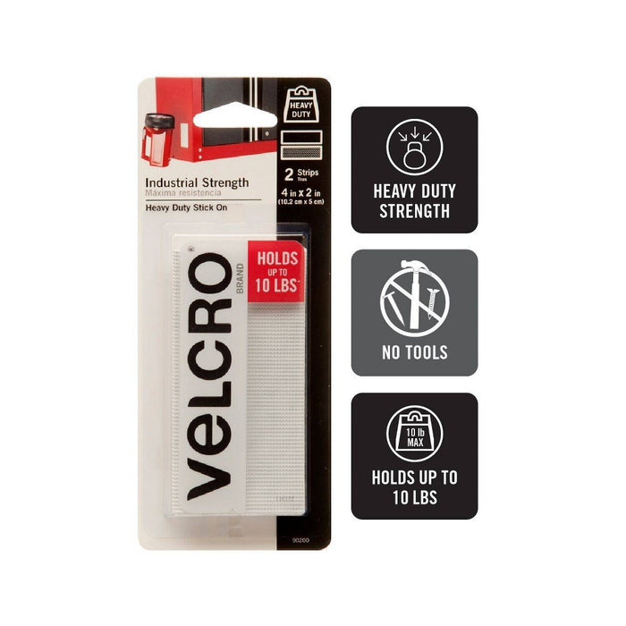 VELCRO 4" x 2" Industrial Strength Strips