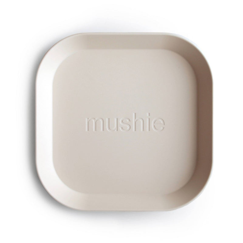 Mushie Square Dinner Plate - Ivory