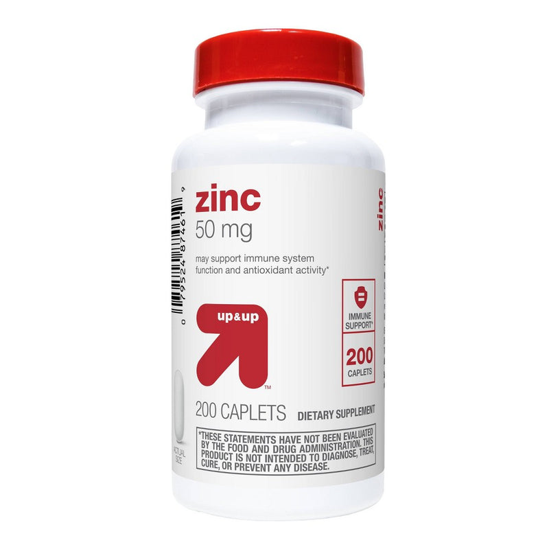 Zinc Dietary Supplement Caplets - 200ct - up & up