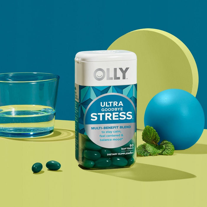OLLY Ultra Strength Goodbye Stress Relief Softgels Supplement - 60ct