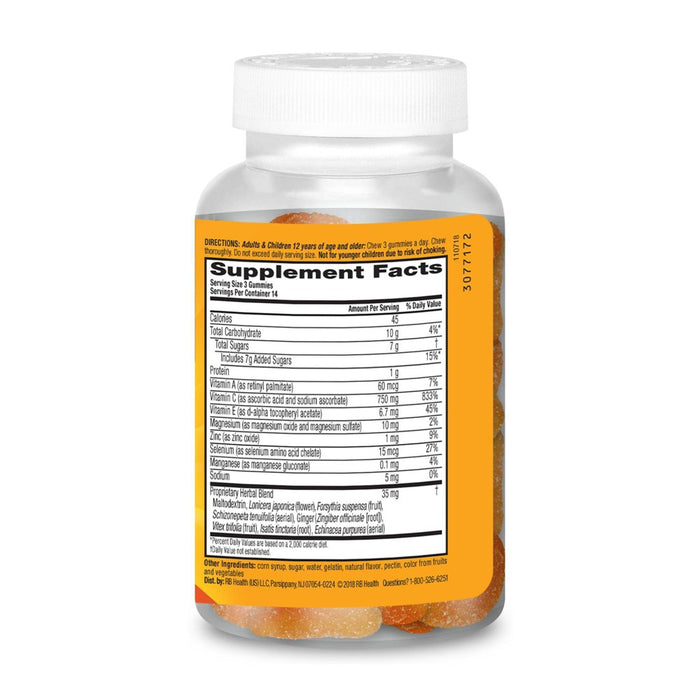 Airborne Immune Support Gummies with Vitamin C & Zinc - Orange - 42ct