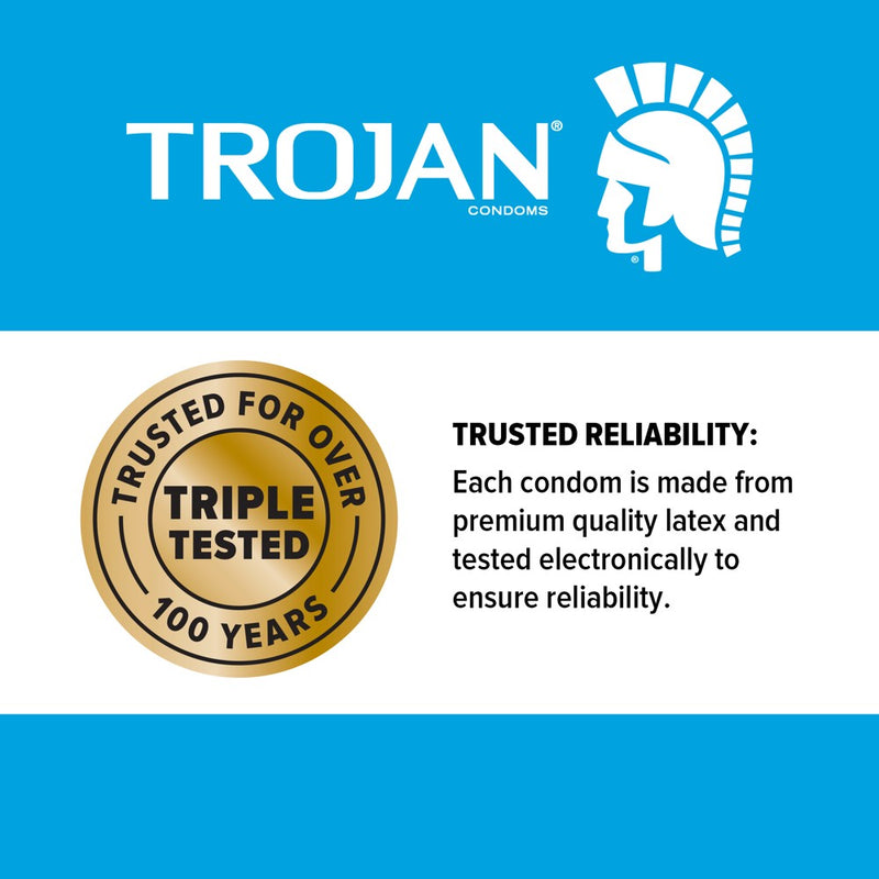Trojan Pleasure Pack Lubricated Condoms - 12ct.EXP.01/28.