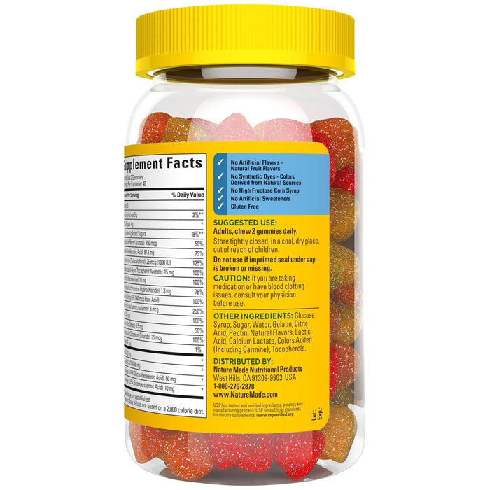 Nature Made Omega 3 Multivitamin & Minerals Gummies for Men - 80ct