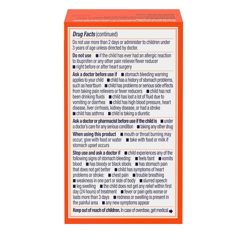 Children's Motrin Pain Reliever and Fever Reducer Ibuprofen (NSAID) ChewableTablets - Grape Flavor - 24ct