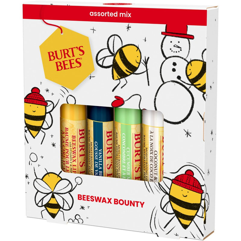 Burt's Bees Beeswax Bounty Assorted Lip Balms Gift Set - 4pc