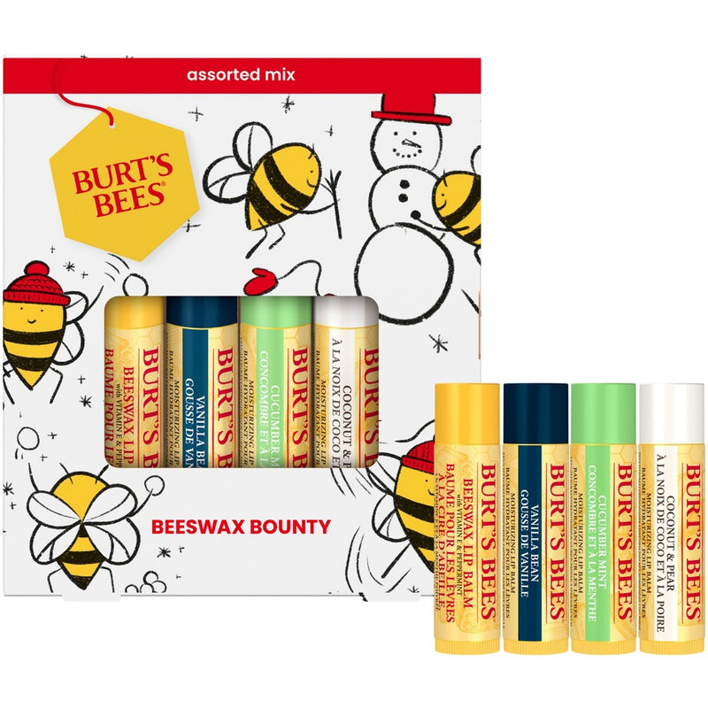 Burt's Bees Beeswax Bounty Assorted Lip Balms Gift Set - 4pc