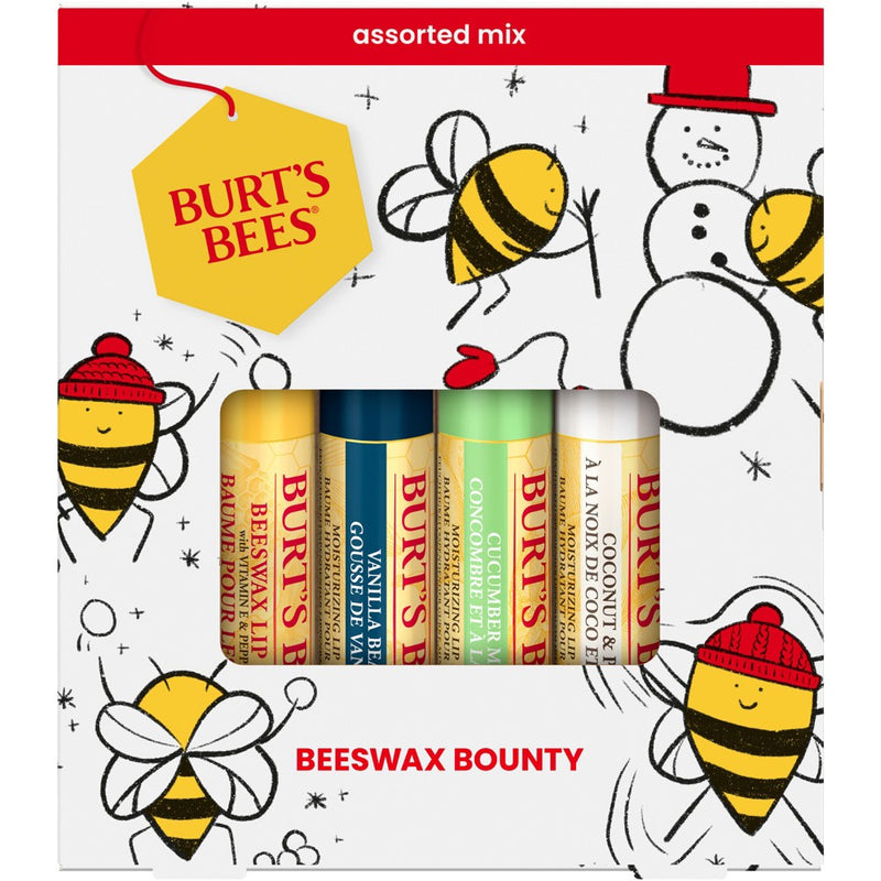 Burt's Bees Beeswax Bounty Assorted Lip Balms Gift Set - 4pc