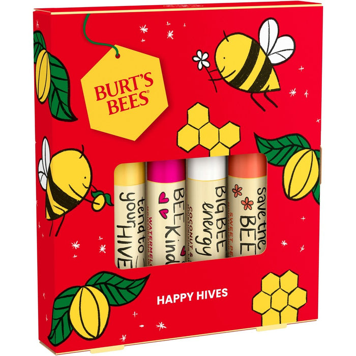 Burt's Bees Happy Hive Lip Balm Gift Set - 4pc