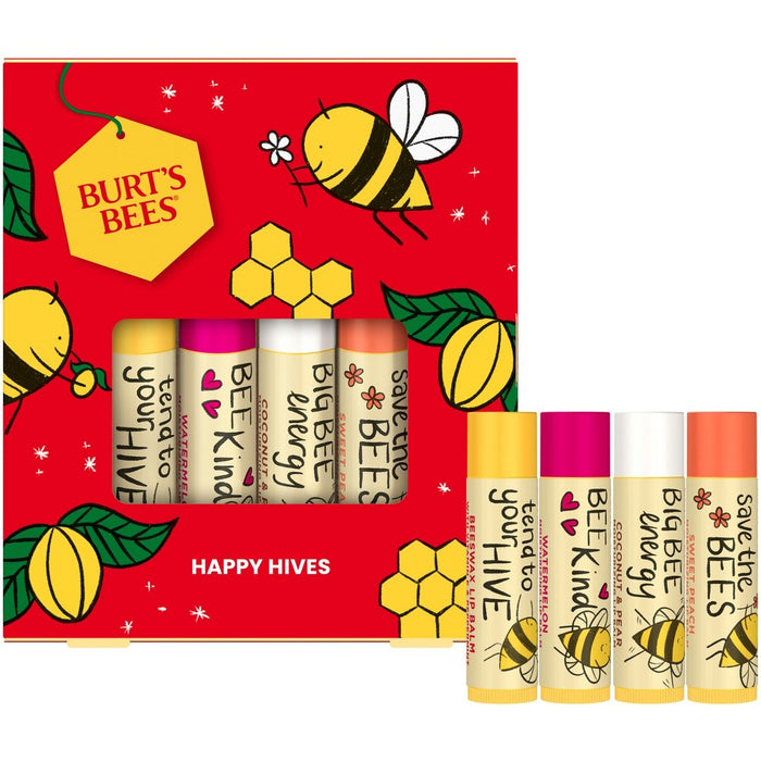 Burt's Bees Happy Hive Lip Balm Gift Set - 4pc