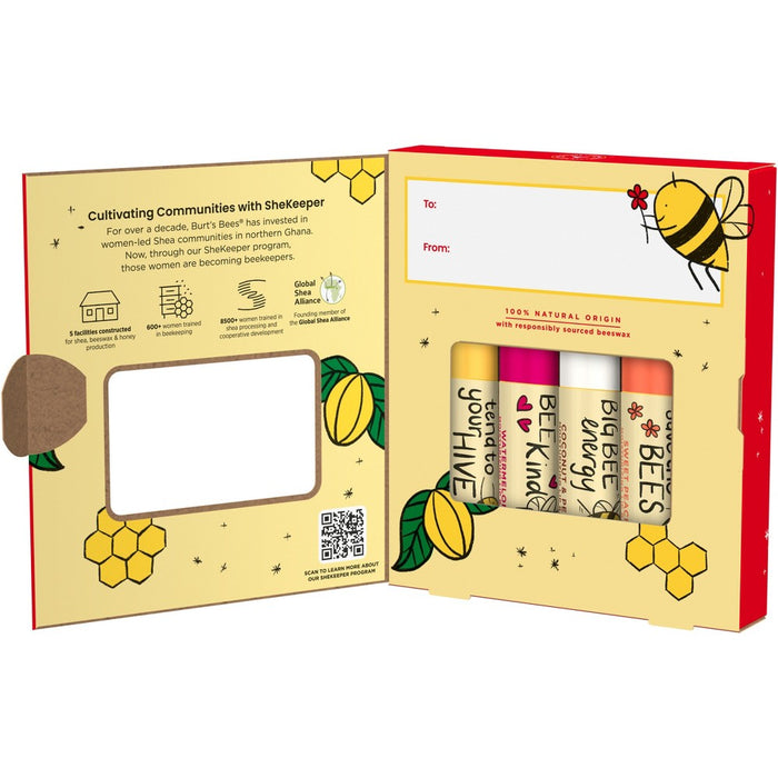 Burt's Bees Happy Hive Lip Balm Gift Set - 4pc