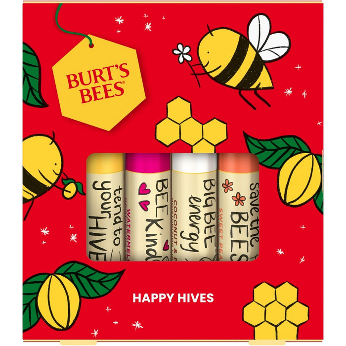Burt's Bees Happy Hive Lip Balm Gift Set - 4pc