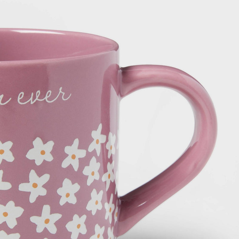 16oz 'Best Mom Ever' Mug and 10oz Mini Mug 'Love You Mom' Pink - Threshold