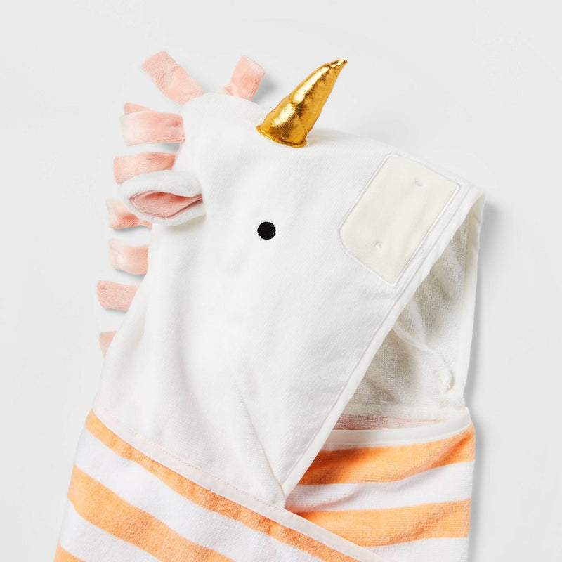 25"x50" Unicorn Kids' Hooded Towel - Pillowfort
