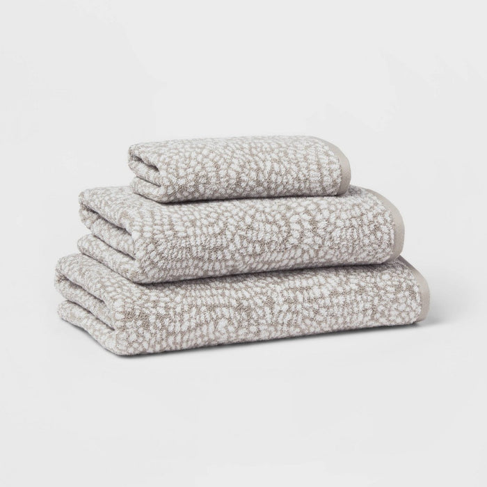 Performance Plus Hand Towel Gray Geo - Threshold