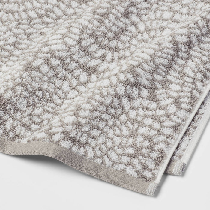Performance Plus Hand Towel Gray Geo - Threshold