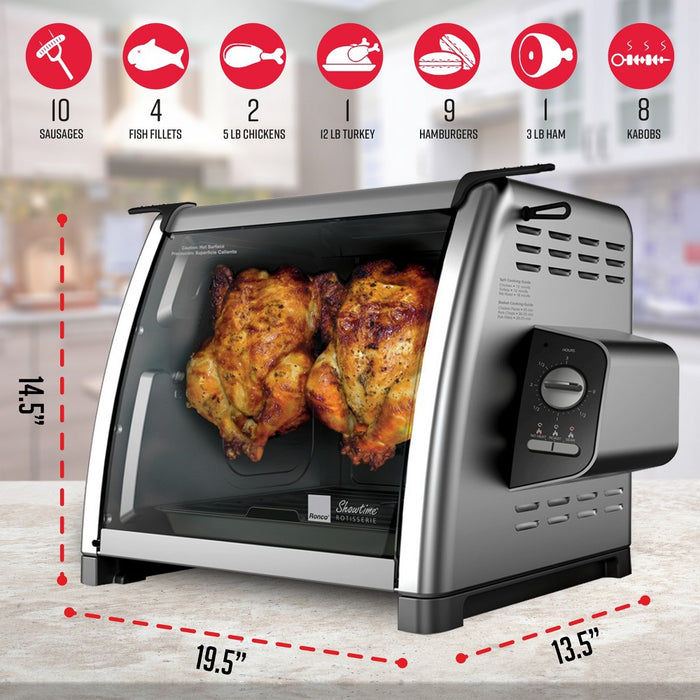 Ronco Modern Rotisserie Oven Large Capacity 240oz Countertop Oven Silver (LOCAL PICKUP ONLY)