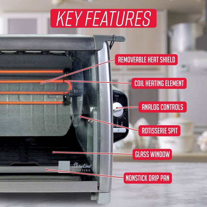 Ronco Modern Rotisserie Oven Large Capacity 240oz Countertop Oven Silver (LOCAL PICKUP ONLY)